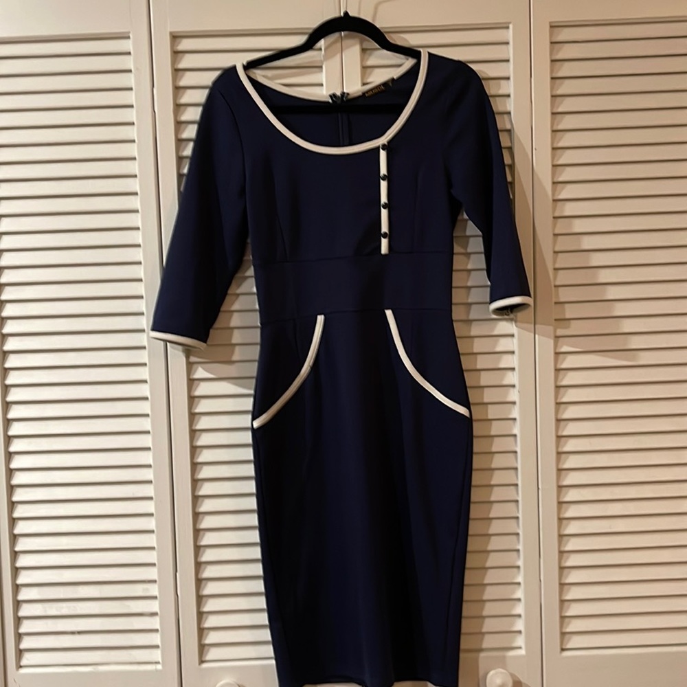 Beautiful navy blue dress, size S